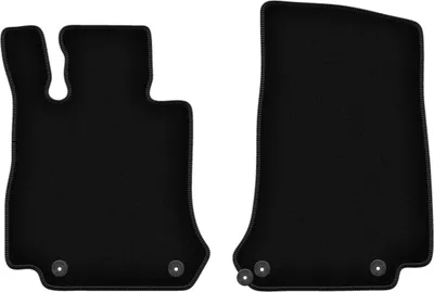 Image de Wielganizator Tapis avant de sol velours sur-mesure pour Mercedes EQC N293 (2019-, SUV) noir, jeu 2 pièces, fixations