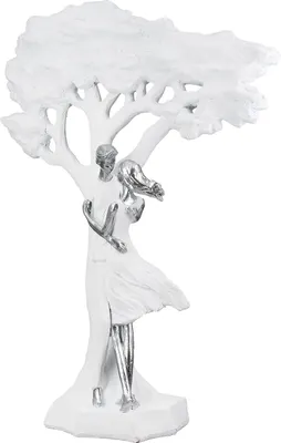 Produktbild von Casablanca by Gilde Skulptur Paar, Baum Liebesblicke weiß H. 44 cm, 62058