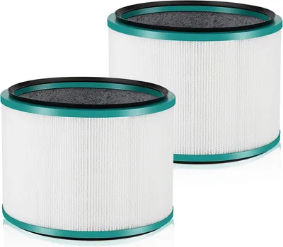 Produktbild von 2er-Pack HP01 HP02 HEPA-Filterersatz, kompatibel mit HP01 HP02 DP01 DP02 Schreibtisch-Luftreinigern, ersetzt Teil Nr. 968125-03, passend für Pure Hot Cool Link-Luftreinigerfilter.
