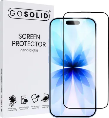 Produktbild von GO SOLID! Apple iPhone 17 Pro Max Displayschutzfolie aus gehärtetem Glas
