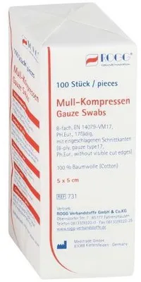 Immagine prodotto di Rogg compresse di garza 5x5 cm non sterili 8x 100 pz