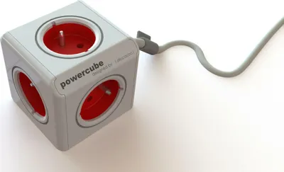 Image de Allocacoc PowerCube Rallonge intérieure 1,5 m 5 sorties AC Gris