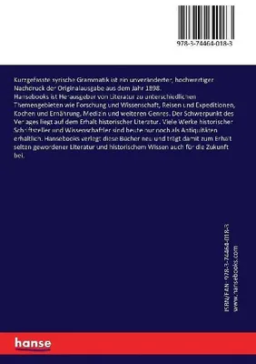 Produktbild von Kurzgefasste syrische Grammatik