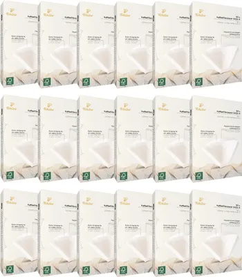 Produktbild von Tchibo Kaffeefilter Größe 4 Großpackung 1440 Stück - spapier Filtertüten 18x80, nachhaltig, aromatisch, kompostierbar, umweltschonend, weiß