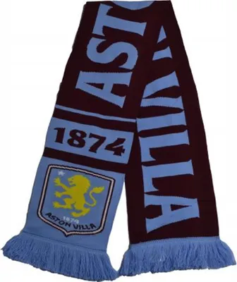 Obrázek produktu pro Aston Villa FC - Pletená šála, logo BS6245 (jedna velikost) (červené víno/žlutá/modrá)