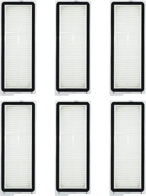 Produktbild von 6 Stück Filter Zubehörset für Roborock Qrevo Serie/Qrevo Curve/Qrevo Pro/Qrevo Plus/Qrevo MaxV/Qrevo Edge Roboter Staubsauger | Waschbar & Wiederverwendbar | Premium Filter Zubehör Ersatzteile
