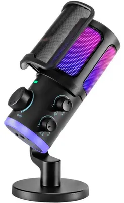 Produktbild von FIFINE AM6 RGB Tischmikrofon - Schwarz