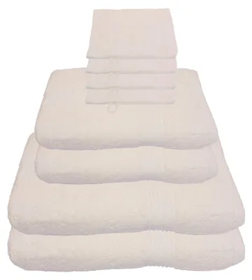 Produktbild von Julie Julsen Handtuch Set Naturweiß,Set:8 tlg. 2 Bade- 2 Handtücher 4 Waschhandschuhe