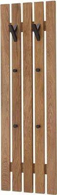 Zdjęcie produktu dla Garderobenpaneel >BANTRY< in holzfarben, Eiche massiv geölt - 38x120x14 (BxHxT)