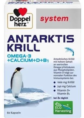 Productafbeelding van Doppelherz System Antarktis Krill capsules, 60 capsules