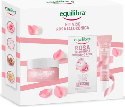 Produktbild von Equilibra Set: Rosa Gesichtscreme 50 ml + Augencreme 15 ml