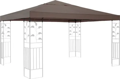 Produktbild von Ersatzdach für Pavillon 3x3m Beigegrau Ersatzbezug Pavillondach