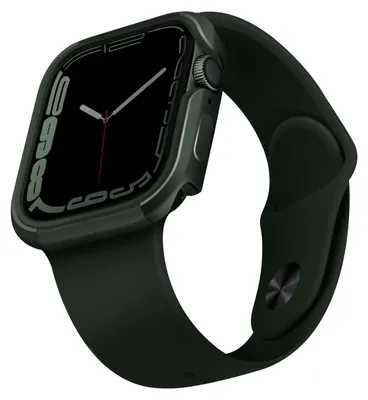 Productafbeelding van Uniq Valencia hoesje voor Apple Watch 4/5/6/7/8/Se/Se2, 45/44mm - Groen
