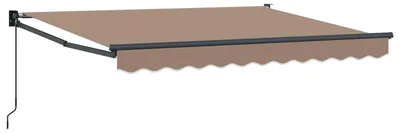 Image de vidaXL Store extensible taupe 3,5 x 2,5 m