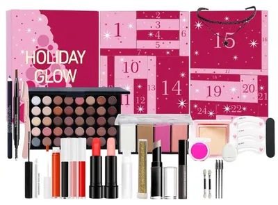 Obrázek produktu pro Adventní kalendář Makeup 24denní Adventní kalendář s Očními stíny a Tvářenkou