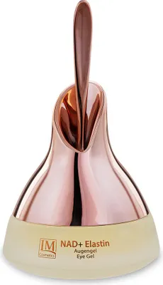 Produktbild von Genius IM Cosmetics NAD+ Elastin Augengel – glättende & kühlende Augenpflege mit Koffein gegen Falten & Augenringe | Dr. Michaela Fuchs | 30ml