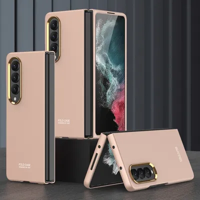 Produktbild von Samsung Galaxy Z Fold4 5G Galvanik Linsenrahmen Cover Handy Tasche Etuis Hülle