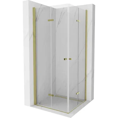 Obrázek produktu pro Mexen Lima Duo skládací sprchový kout 70 x 70 cm, Průhledné, Zlatá