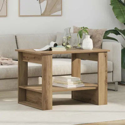 Obrázek produktu pro Maison Exclusive – konferenční stolek Artisan z dubového dřeva 72 x 50 x 50 cm dřevěný materiál