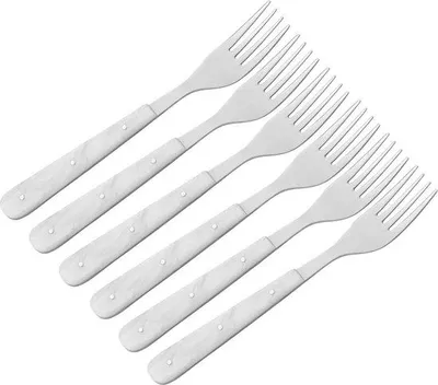 Produktbild von Famanu Vespermesser 6er Set mit gekartelter Klinge - Imitation Perlmutt