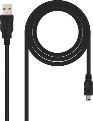 Image de Câble USB 2.0 A vers mini USB-B NANOCABLE 10.01.0402 1,8 m noir