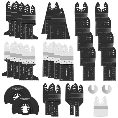 Produktbild von 31-teiliges Multitool-Set mit Sägeblättern und Zubehör