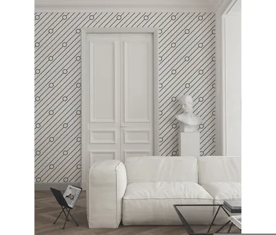 Produktbild von Coloray Fototapete 416x254 cm An Einer Wand Latex Latextapete - Geometrische geometrische kleidige Kreise
