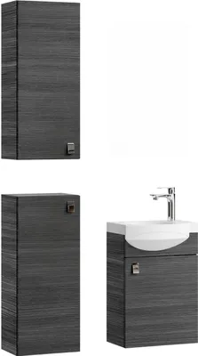 Produktbild von Planetmöbel Badmöbel-Set Waschtisch mit Unterschrank & 2X Midischrank Anthrazit
