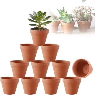 Immagine prodotto di Vasi da fiori in Vetroceramica 10x8 cm per piante e lavori manuali