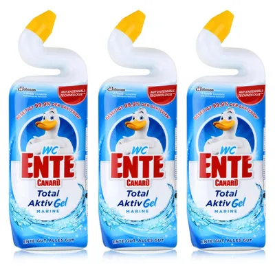 Produktbild von 3x WC Ente Aktiv-Gel WC Reiniger Marine 750 ml