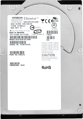 Produktbild von Festplatte Hitachi 147Gb HUS103014FL3800 10000Rpm 80Pin 3,5" Ultrastar 10K300