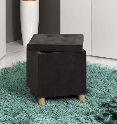 Produktbild von VCM Stoff Sitztruhe | Maße ca. H. 40 x B. 38 x T. 38 cm | Kiste für flexiblen Einsatz in allen Wohnräumen | Aufbewahrungsbox | Sitzhocker - Sizos M