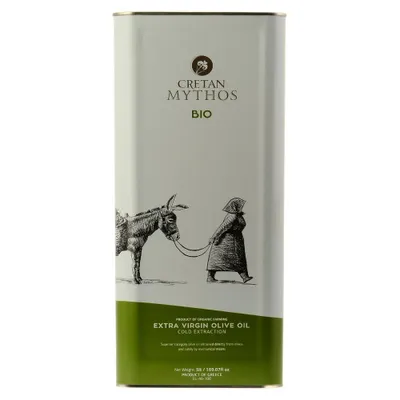 Produktbild von CRETAN MYTHOS –  Natives Olivenöl Extra 5L aus Chania, Kreta || Erste Kaltpressung |  | Griechisches Olivenöl