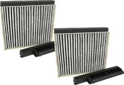 Produktbild von vhbw 2x Aktivkohlefilter kompatibel mit Siemens LC96BHM50, LC96QBC50, LC96QBC50/01, LC96BHM50/01, LC96GBM50/01 Dunstabzugshaube + Halterahmen