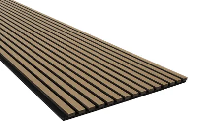 Produktbild von HEXIM Akustikpaneele 1,48 m² Lamellenwand Paneele MDF Wandverkleidung Holz
