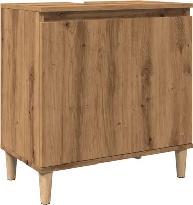 Produktbild von Waschbeckenunterschrank Artisan-Eiche 58x33x60 cm Holzwerkstoff