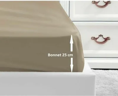 Produktbild von Lovely Home Beige Lovely Home Spannbetttuch Doppelbett 140 x 190 cm