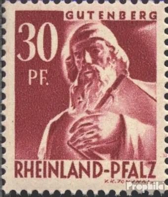 Produktbild von Briefmarken Franz. Zone-Rheinland Pfalz 1947 Mi 9II Fleck im Z von PFALZ (Feld 77) postfrisch Freimarke