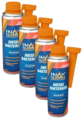 Produktbild von INOX® Diesel Bakterizid 4x250ml Additiv für Dieselmotoren und Heizölsysteme