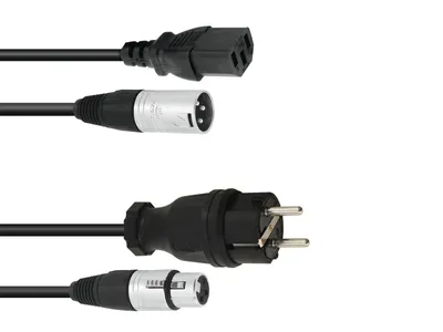 Produktbild von PSSO Kombikabel Schutzkontakt/XLR 5m