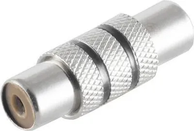 Image de S/CONN maximum connectivity Adaptateur, prise femelle RCA sur prise femelle RCA, métal noir (57040-MS)