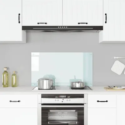 Immagine prodotto di vidaXL Alzatina da cucina in vetro temperato bianco 90x50 cm