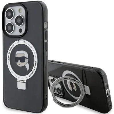 Immagine prodotto di Karl Lagerfeld Klhmp15Xhmrskhk Custodia rigida per Iphone 15 Pro Max 6.7 Czarny/Nero Anello Stand Karl Head Magsafe