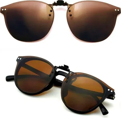 Produktbild von Sonnenbrillenaufsatz - Überbrille für Sonnenbrillen - Für sicheres Autofahren - Klappbar, ultraleicht - Universell - Schwarz