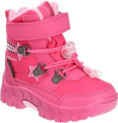 Produktbild von Kinder Winterstiefel Softshell wasserdicht warm gefüttert mit Klettverschluss rutschfest & leicht | American Club Hl6822 Fuxia 26