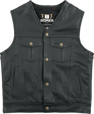 Produktbild von Bores Sunride 6 Lederweste schwarz Herren 4XL