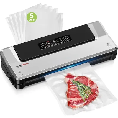 Immagine prodotto di Confezionatrice sottovuoto - Sigillatrice per alimenti - 4 in 1 - 20 sacchetti - Argento