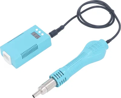 Produktbild von Digitales Heißluftpistolen-Set LCD-Anzeige 700W Mini tragbare Schrumpfschlauchpistole 100?480 Einstellbar mit 3 Stück Düsen EU-Stecker 220V