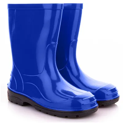Produktbild von Uni Kinder Gummistiefel Regenstiefel  Regenschuhe mit Filzeinlage Regenstiefel  für Jungen und Mädchen Blau 27