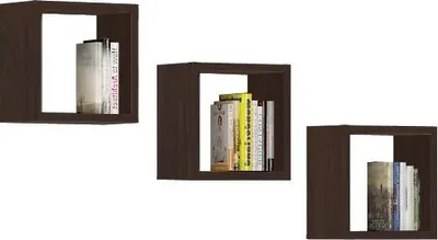 Obrázek produktu pro Set 3x závěsná police YMARIN - wenge